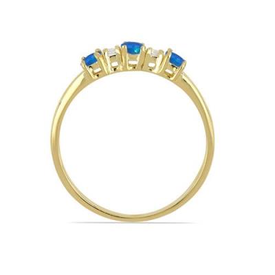 BUY 925 SILVER NATURAL APATITE GEMSTONE GOLD PLATED RING 